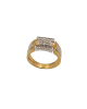 Geometric Pattern Diamond Gents Ring