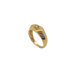 Vogueish Charm Diamond Gents Ring