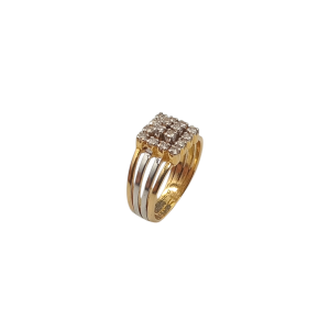 Lustrous Cluster Diamond Gents Ring