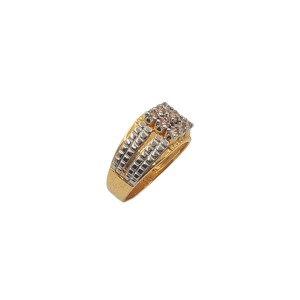 Regal White Diamond Gents Ring