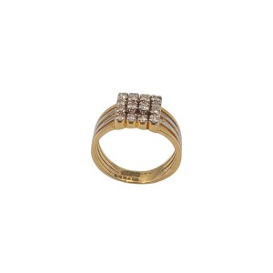 Lustrous Cluster Diamond Gents Ring