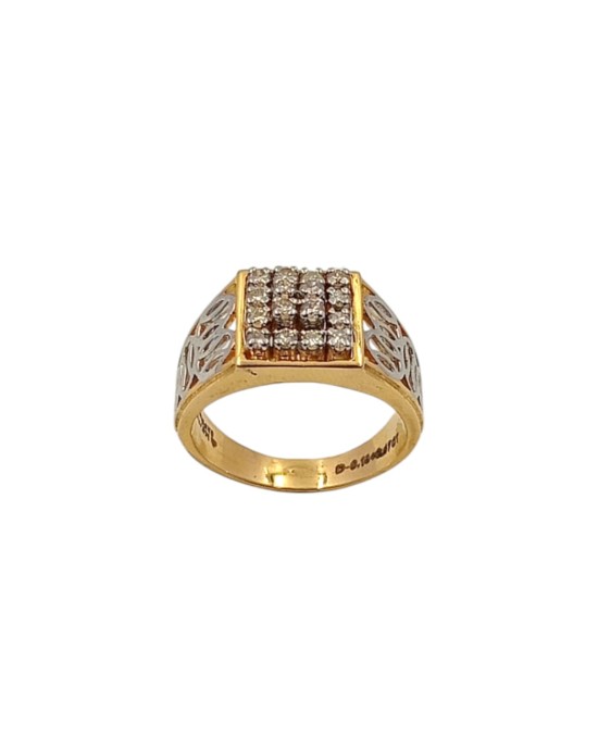 Modern Diamond Gents Ring