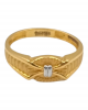 Bold Knot Gold Gents Ring