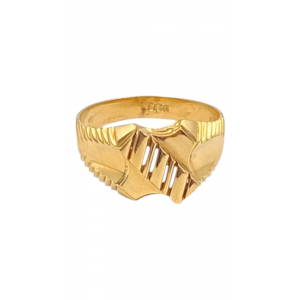 Rugged Style Gold Gents Ring