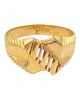 Rugged Style Gold Gents Ring