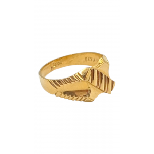 Rugged Style Gold Gents Ring