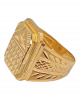 Opulent Gold Gents Ring