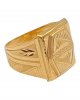 Graceful Radiant Gold Gents Ring