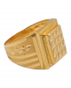 Lustrous Gold Gents Ring