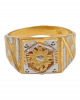 Starburst Gold Gents Ring 