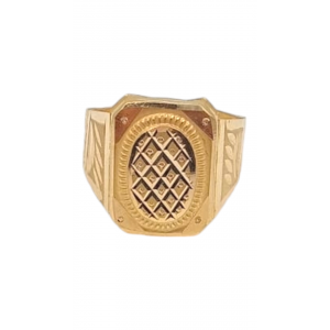 Regal Blocks Gold Gents Ring