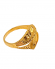 Engraved Pattern Gold Ring