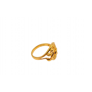 Glamorous Crossover Gold Ring