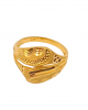 Engraved Pattern Gold Ring