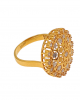 Enchanting Zirconia 22 Kt Gold Ring