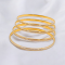 Precision Sparkle Gold Bangles