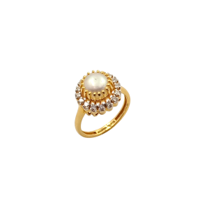 Royal Pearl Diamond Ring