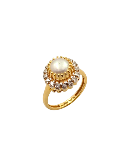 Royal Pearl Diamond Ring