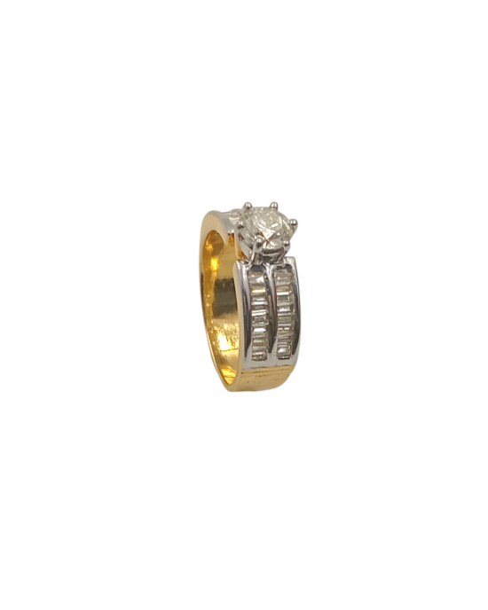 Solitaire Baguette Diamond Ring