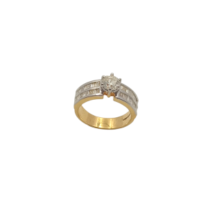 Solitaire Baguette Diamond Ring