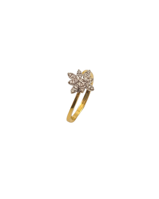 Fancy Floral Diamond Ring