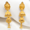 Multilayered Gold Jhumka Earrings