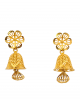 Decorated Gold Jhumka Earrings