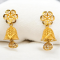 Decorated Gold Jhumka Earrings