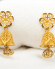 Decorated Gold Jhumka Earrings