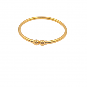 Textured Plain Gold Baby Kada