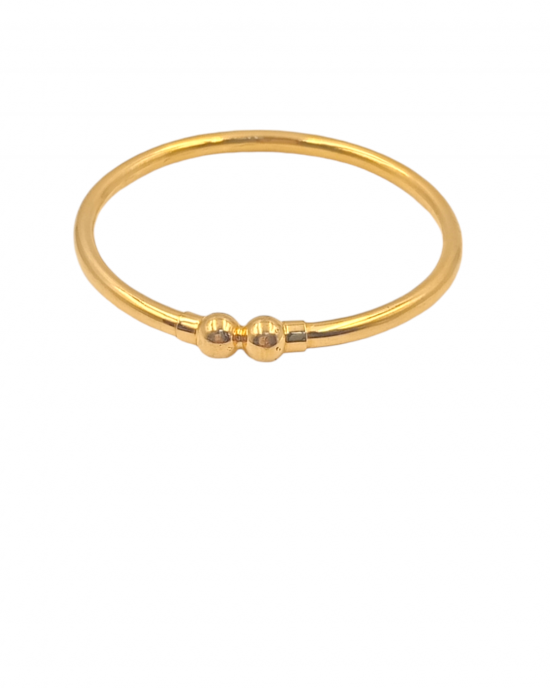 Textured Plain Gold Baby Kada