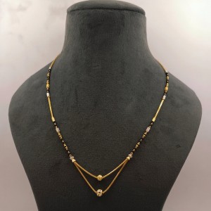 Exquisite Heritage With Rhodium Gold Mangalsutra