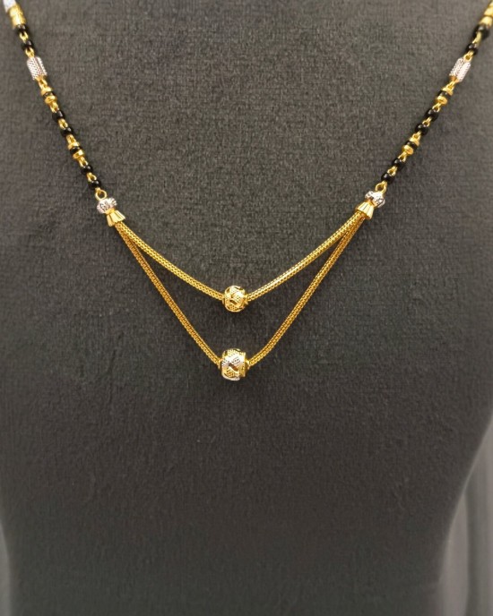 Exquisite Heritage With Rhodium Gold Mangalsutra