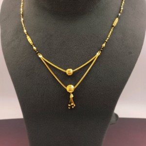 Dainty Tassels Yellow Gold Mangalsutra 