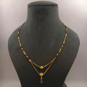 Dainty Tassels Yellow Gold Mangalsutra 