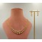 Radiant Double Line Gold Neck Set