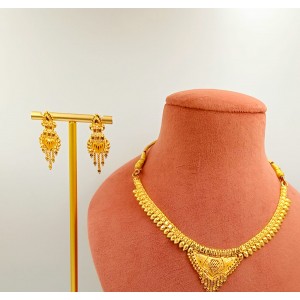 Blossom Gold Neck Set 