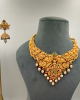 Goddess Laxmi Temple Neck Set