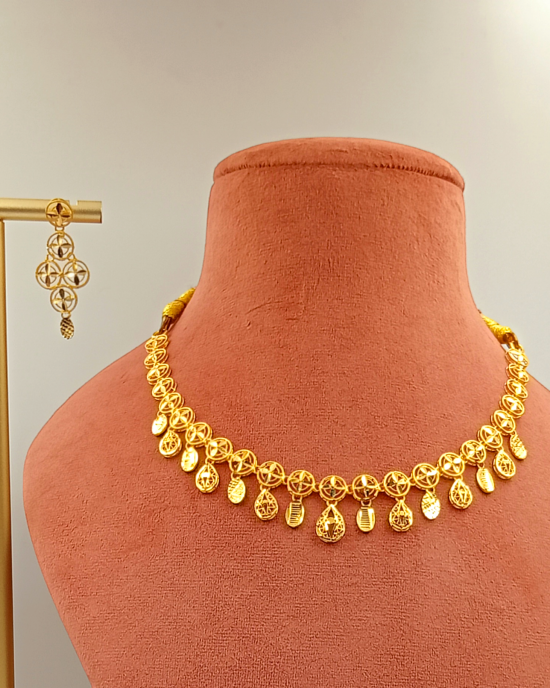 Charming Turkish Gold Necklace Set 