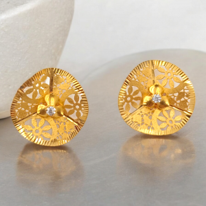 Leaf shaped Jali Gold Tops