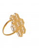 Hex Pattern Gold Ring