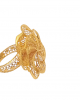 Floral Jali Gold Ring