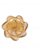 Floral Jali Gold Ring