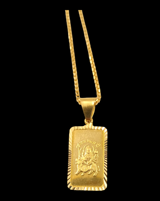 Majestic Durga Gold Pendant