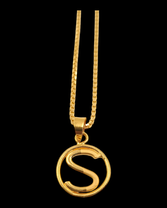 S Alphabet pendant