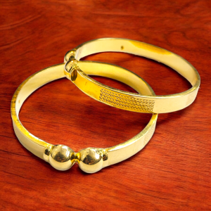 Traditional Gold Etched Bangles