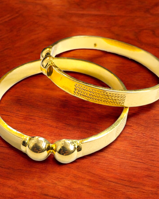 Traditional Gold Etched Bangles