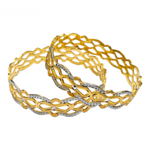 Versatile Gold Rhodium Bangles