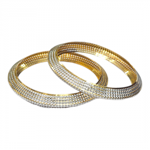 Exquisite Gold Rhodium Bangles