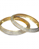 Exquisite Gold Rhodium Bangles